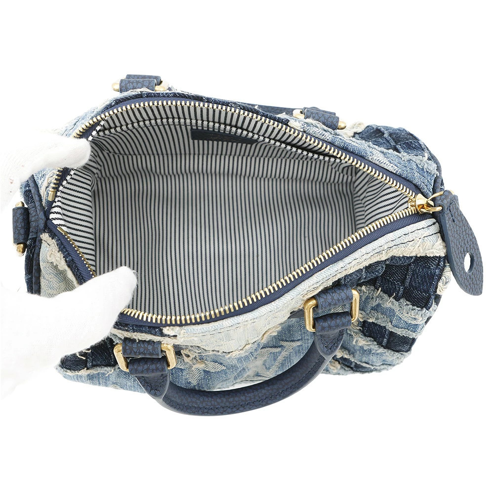 Louis Vuitton Monogram Denim Speedy Bandoulire Handbag Bag - Picture 6 of 7